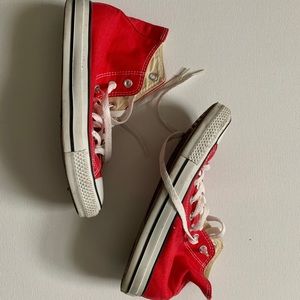 Red High-top Converse